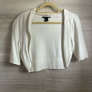 Large short sleeve cardigan